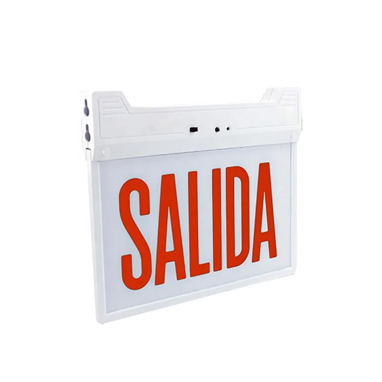 Двусторонний огнестойкий корпус из АБС-пластика SALIDA Letter, классический светодиодный аварийный знак выхода