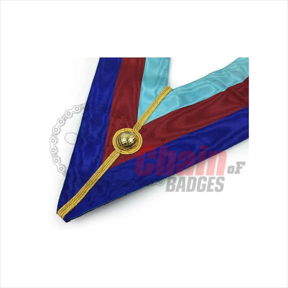 Высокое Качество створки grand ранг масонской воротник согласно полный пользовательские цвета косы Вышивка печати Пользовательский спрос