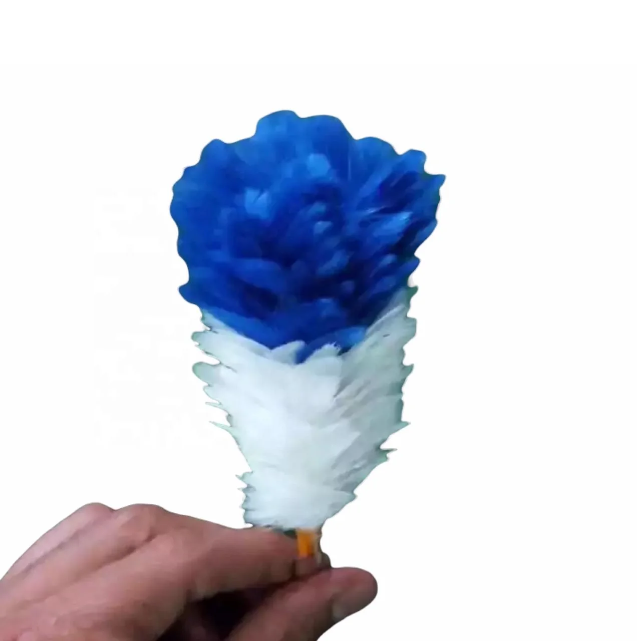 Hackle Glengarry And Balmoral hat Royal Blue and White Plume Feather Plume Pipe Band Uniform Feather Hackle