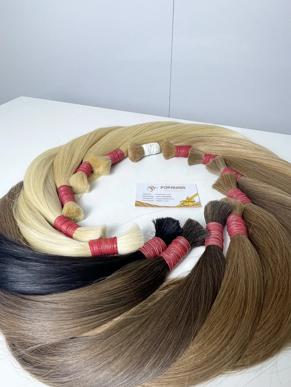 Best Selling Products Color Super Double Bulk Hair 100% Virgin Vietnamese Hair Made In Vietnam