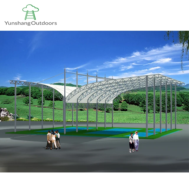China Tensile Structure for swimming pool indoor sunshade roof