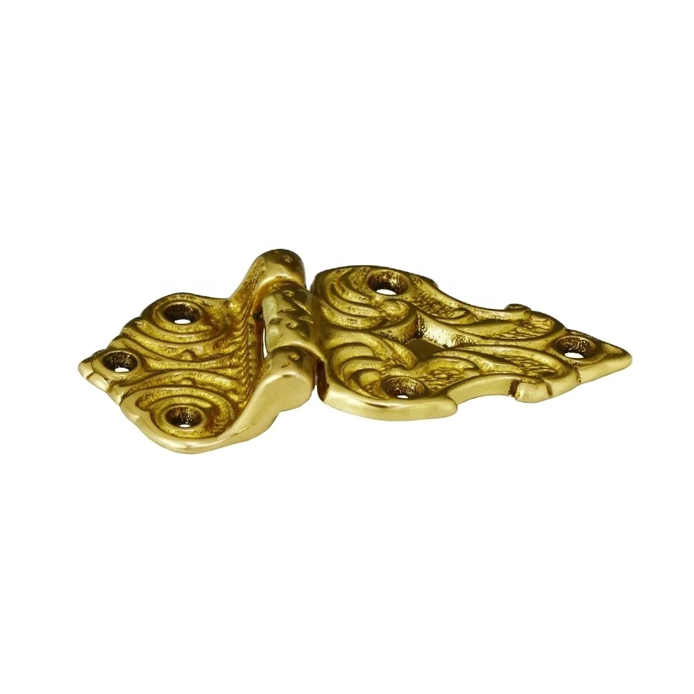 Antique Style Polish Solid Brass Ice Box Door Hinge