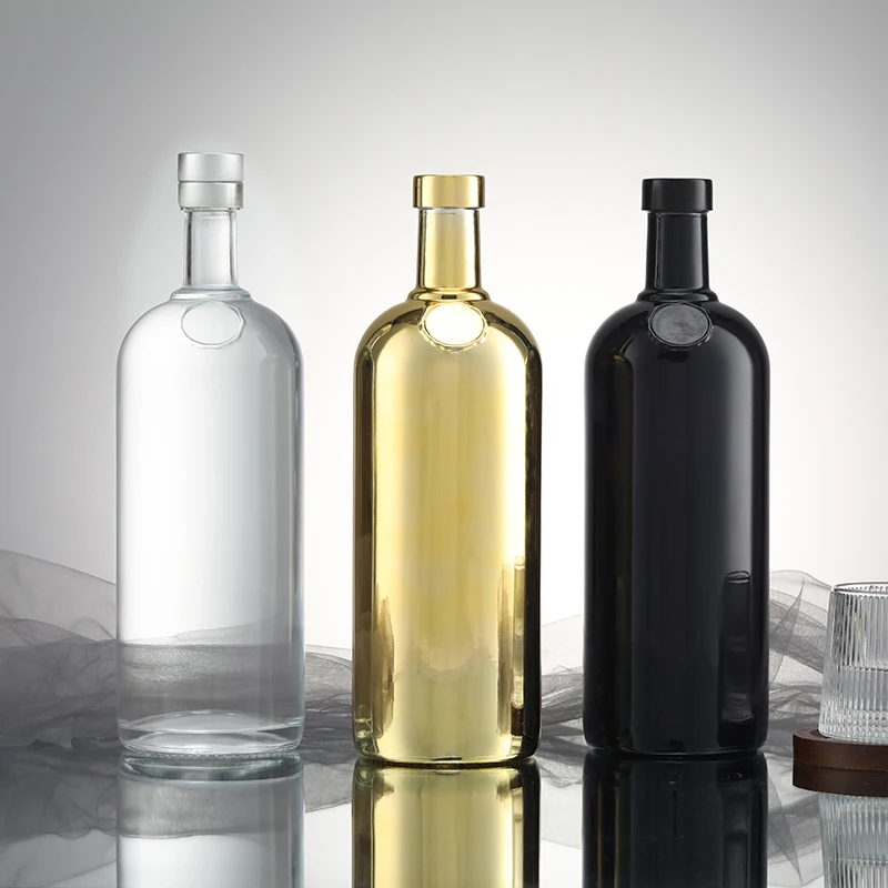 700ml vodka decal red label beverage whisky juice 750ml bottle customized 1 liter whisky glass bottles