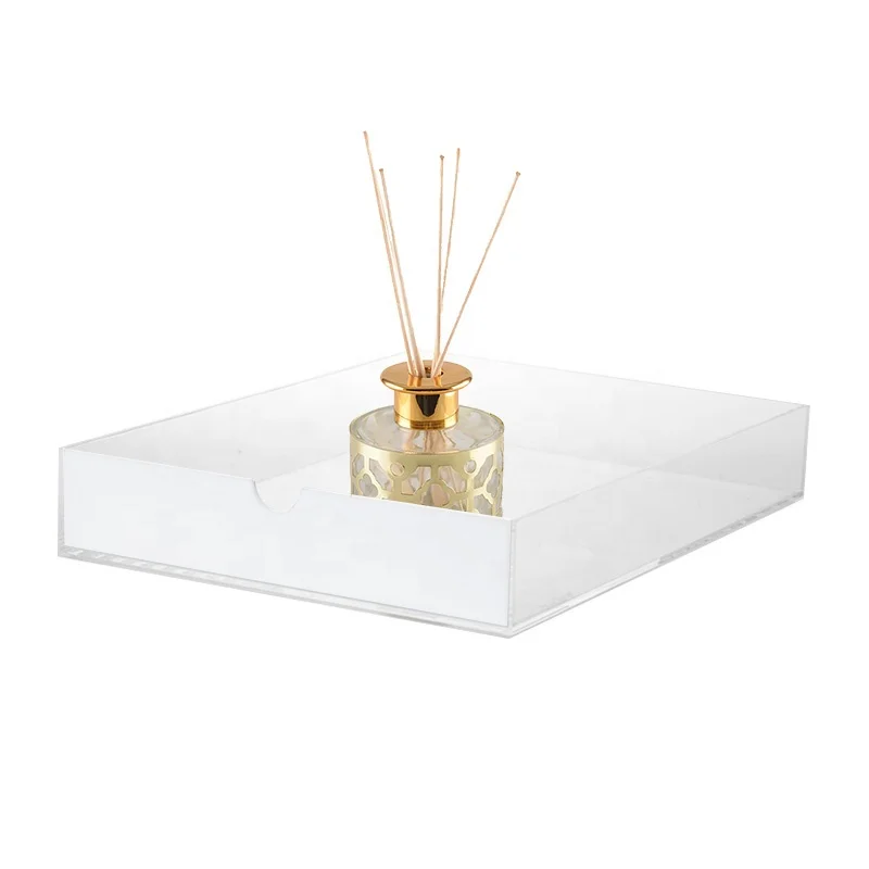 Home Acrylic Clear Acrylic Desktop Organizer File Trays For Office Storage Holders & Racks