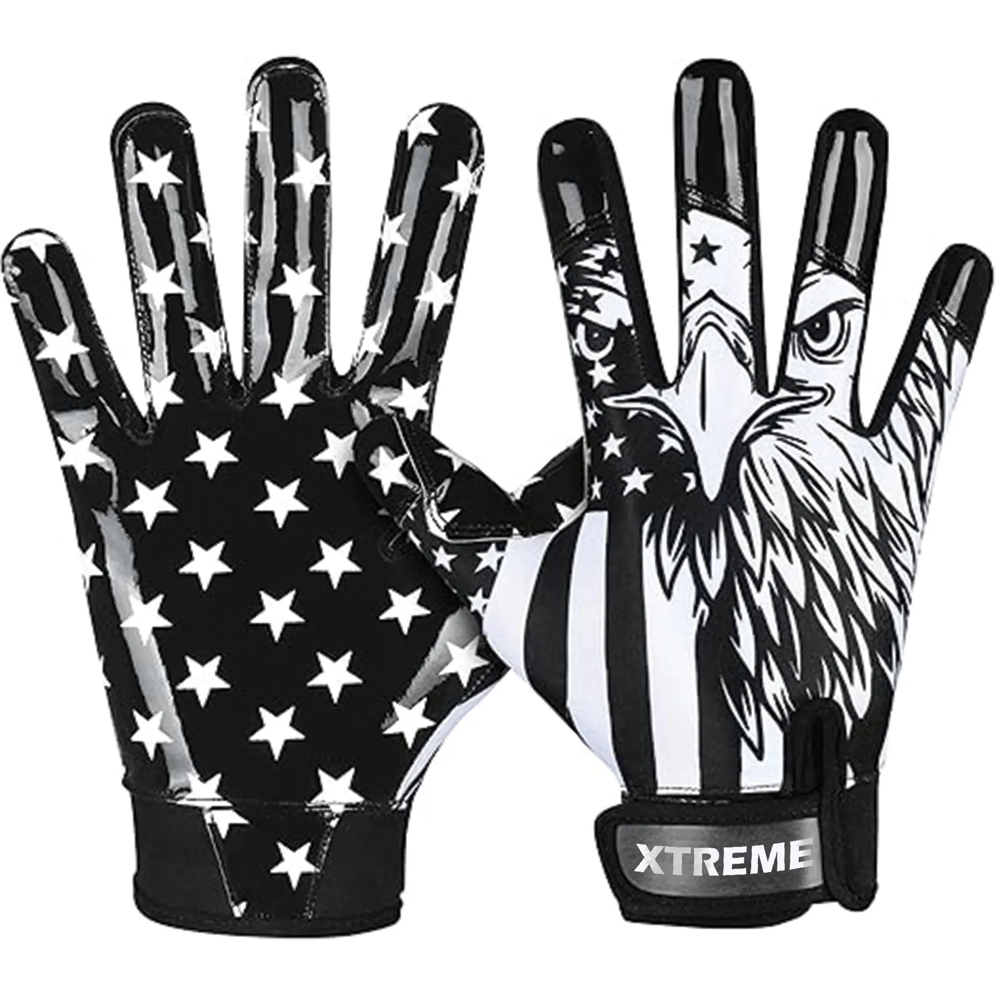 Wholesale Customized American Football Receiver Gloves Custom Logo And Design Fielding Gloves Cold Weather Rugby Gloves, OEM/ODM