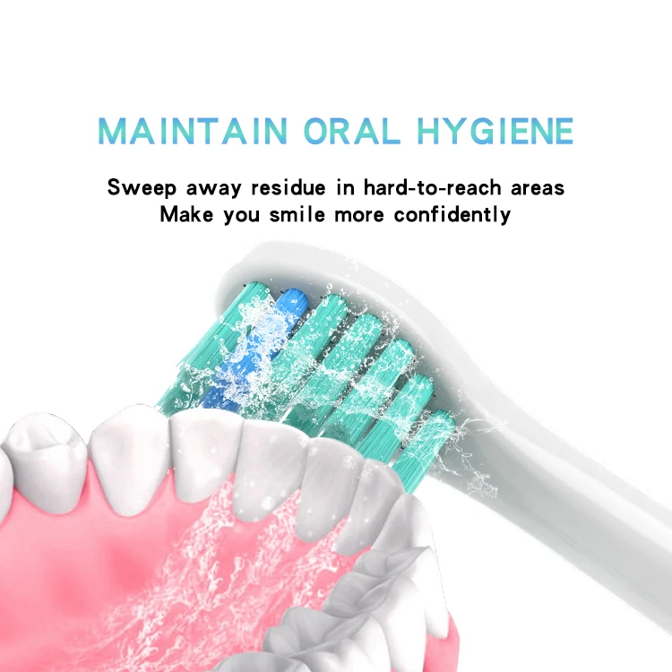 Free Sample Free Design Eco Wholesale Cheap CE Toothbrush Heads Compatible with Philps Soncare Electric Toothbrush Biodegradable