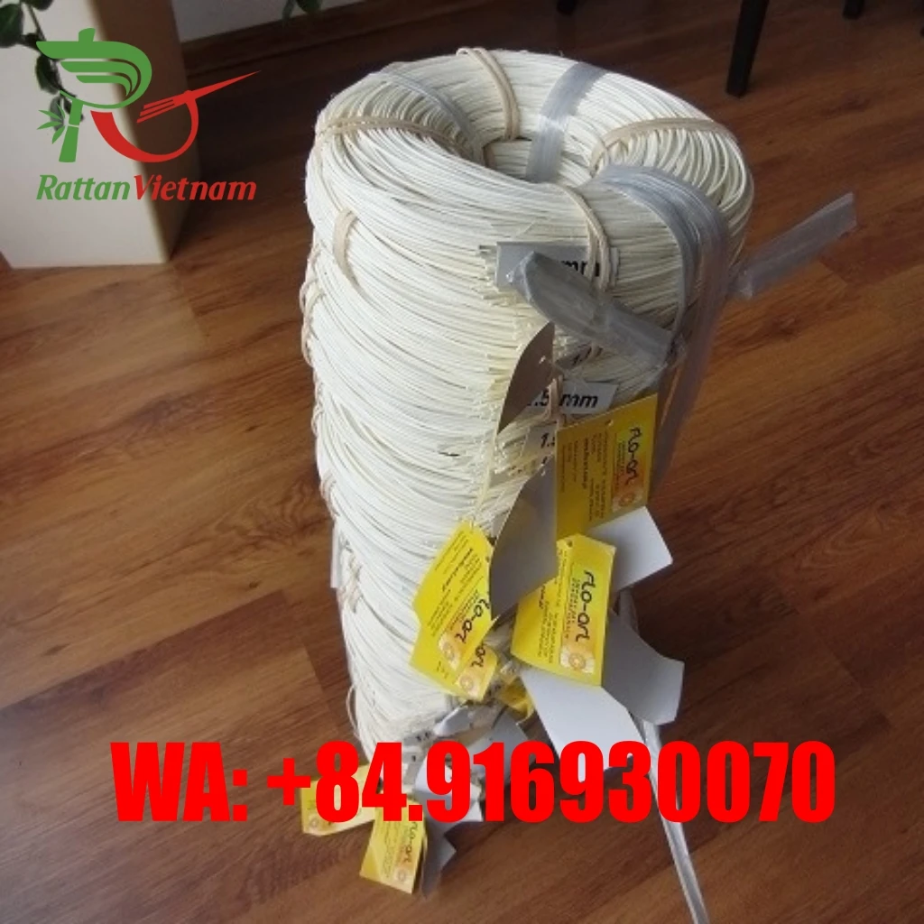 Rattan core 1.5mm bleached white color, high quality, best price, made in Vietnam, whatsapp : +84916930070