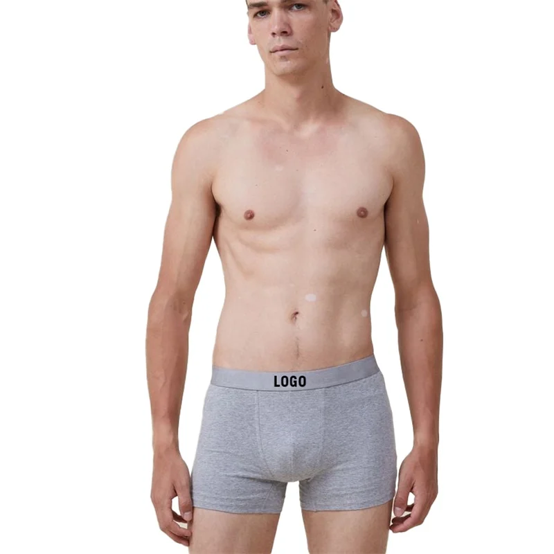 Good Quality Sexy Underwear Young Men Boys Organic Cotton Boxer Briefs Popular Black Red Mens White Boxers