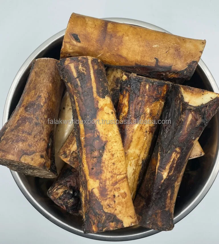 Бычья кость с сухожилием | Сушеная полностью натуральная 100% ГОВЯЖЬЯ трава высшего качества в духовке премиум класса для лакомства собак из Индии