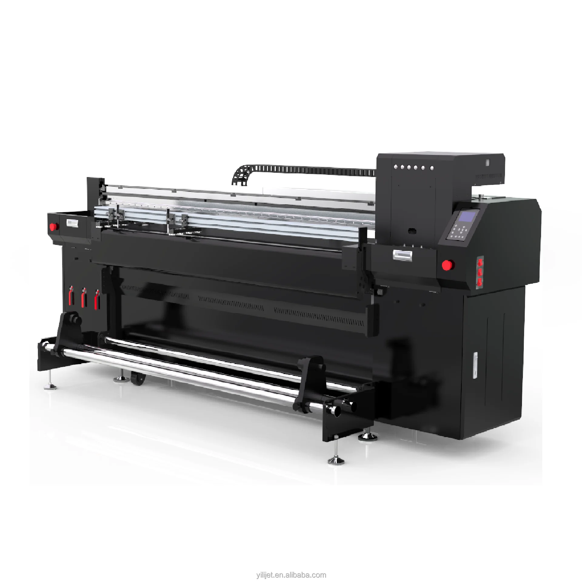 Impresora UV de cama plana para trabajo pesado, impresora uv de rollo a rollo de 1.8 m impresoras uv hbridas