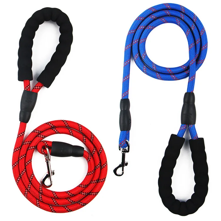 1.5 m long Waterproof Dog Slip Leash reflective colorful pet collars leash for dogs safe at night Leash