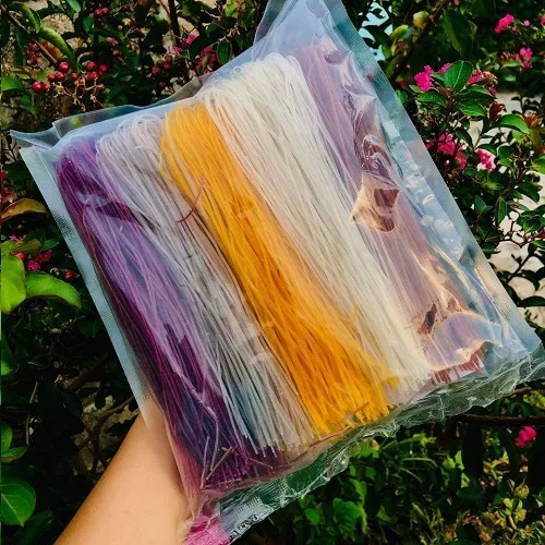 Vegetable rice noodle colorful for cooking from Vietnam /Dried rice vermicelli vegetable color gluten free from Vietnam