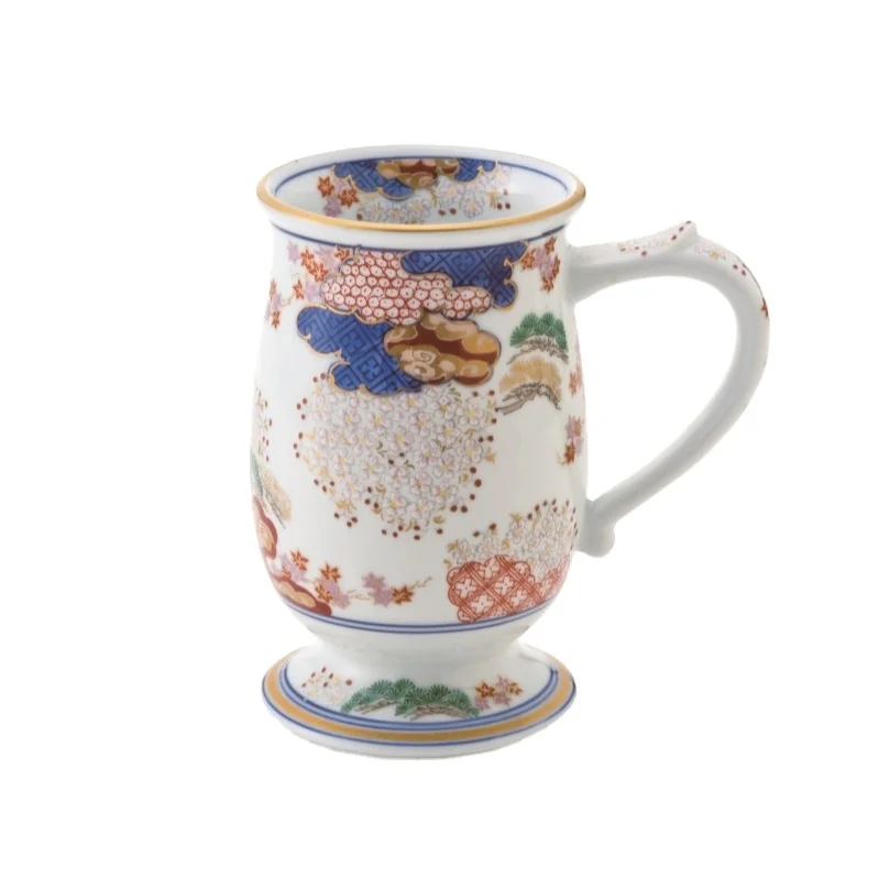 Japanese Vintag Ceramic Beer Water Milk Mug Porcelain Coffee Cup Pottery Kung Fu Tea Mugs Large Teaware Drinkware Coffee Cups