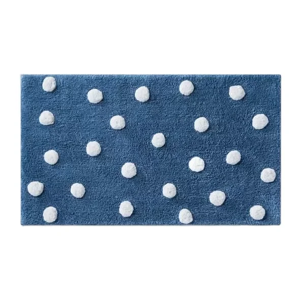 Hot Sale 100% Cotton Bathroom Rug 2 Piece Set Bath Mat Slow Rebound Non-slip Rugs