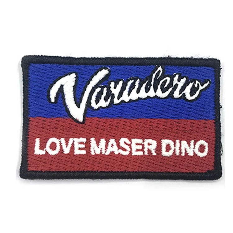 High Quality Custom Embroidered Patch Name Badge Embroidery Clothing Patch Custom Embroidered Patch With Your Own Logo