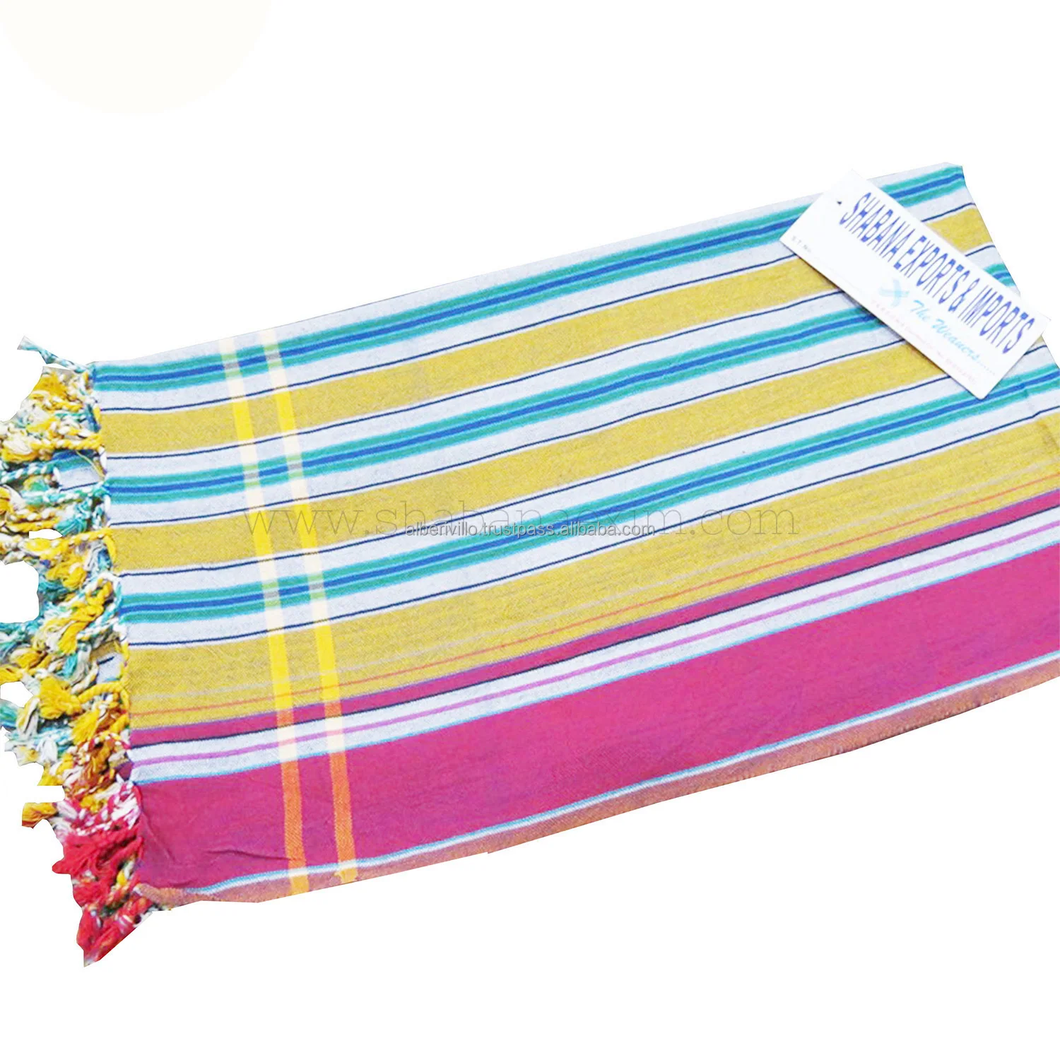 Stylish  Kikoy Towel in Different  Golf Pattern  Towel Manufacturers in India Kenyan Sarong Kikoy Beach Towels  on Cheap Price