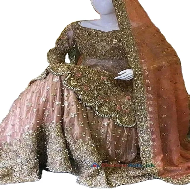 Luxury style bridal French mermaid wedding dress trailing waist thin shoulder lace light long-sleeved dress