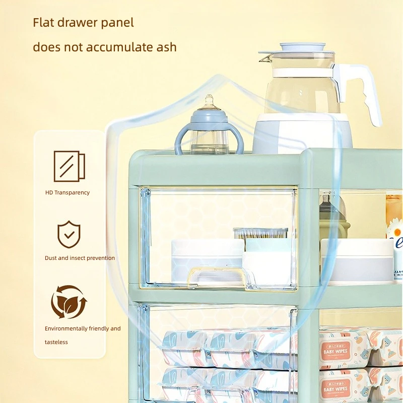 4 Tier Bedroom Trolley Baby Utility Rolling Storage Holder Accessories Storage Organizer Shelves In Hand Cart Kitchen Rack