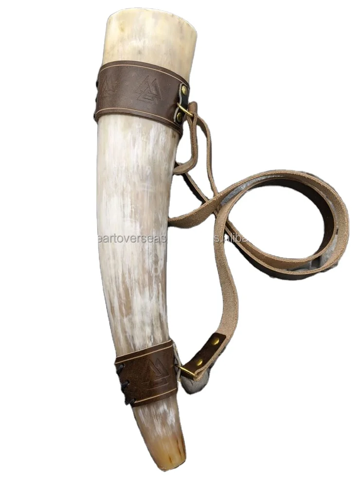 Indian Blowing Horn Handcrafted Buffalo Drinking Horn Vikings Authentic Polished Viking Sound Horn