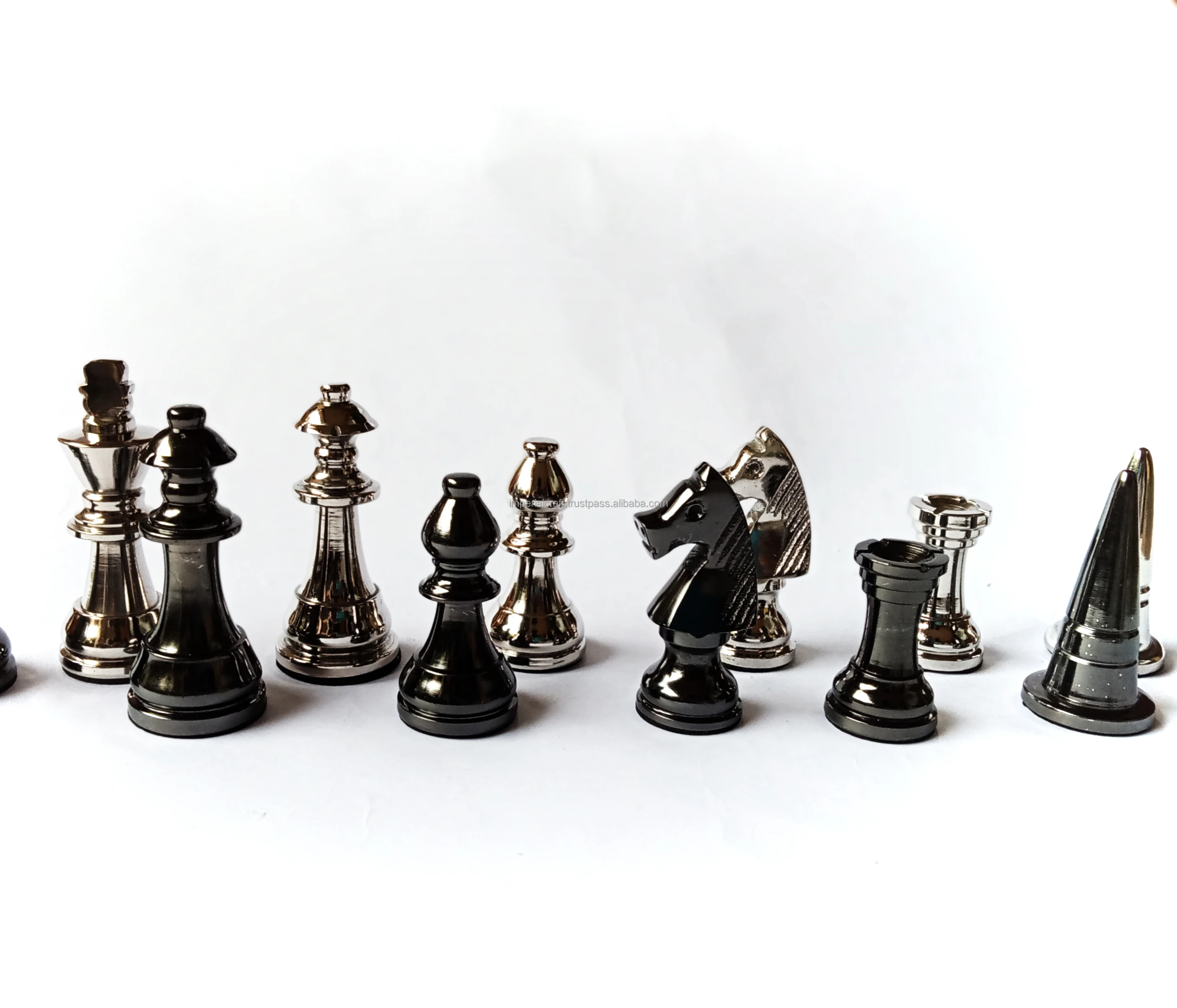 new arrival best design metal aluminium chess pieces for chess game premium quality marlin chess pieces