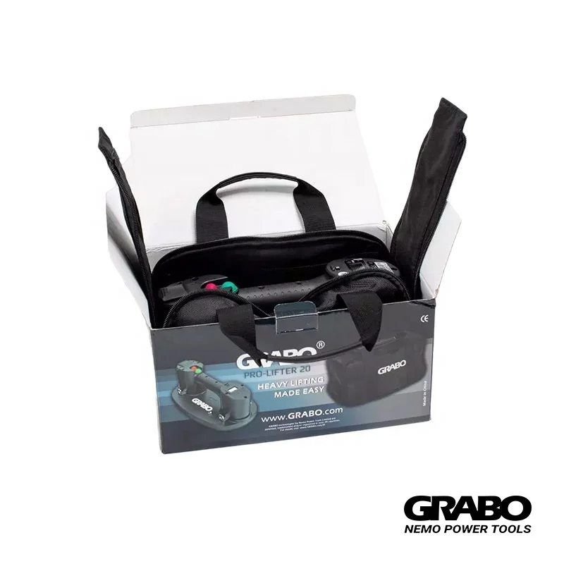 GRABO Pro Upgraded Electric Vacuum Suction Cup Smart Settings for Weight and Pressure Auto on-off pump Portable Cordless lifter