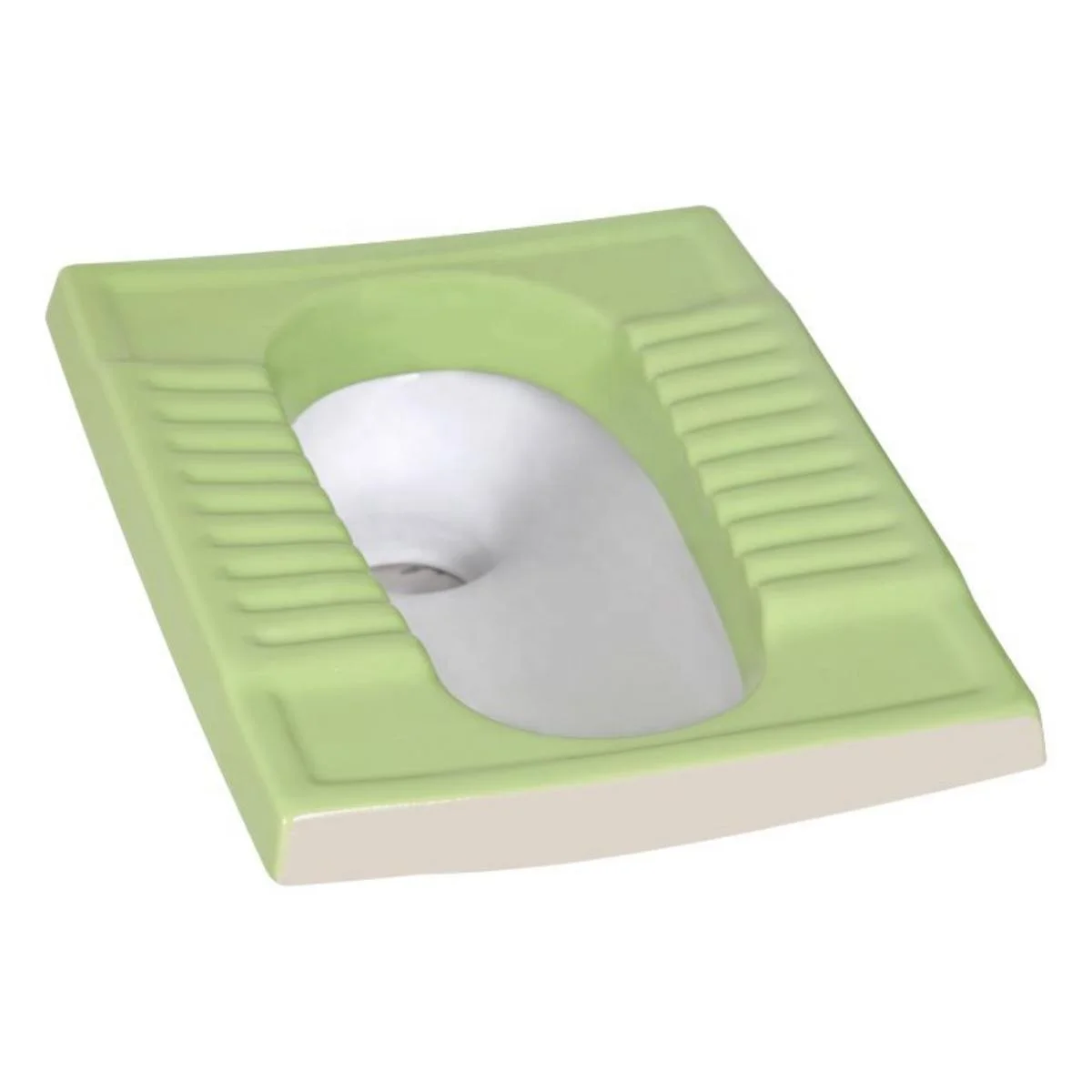 Export Quality Rustic Dark Light Green Color Floor Bathroom Sanitary Ware Modern WC Porcelain Ceramic Squatting Orissa Squat Pan