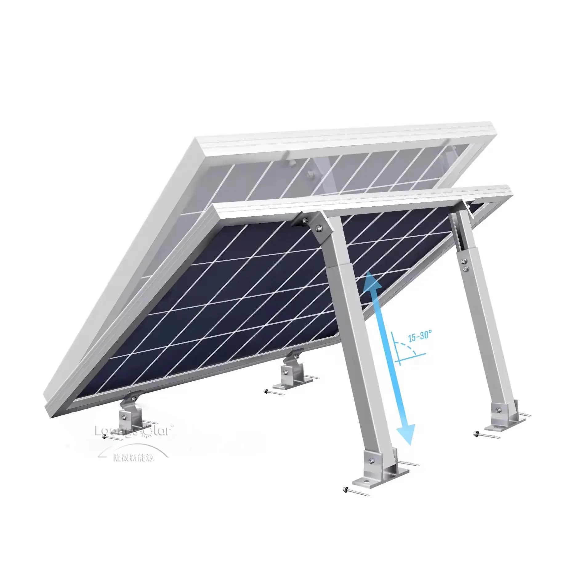 Регулируемый pv солнечная панель полюс Монтажный кронштейн панели поддержки