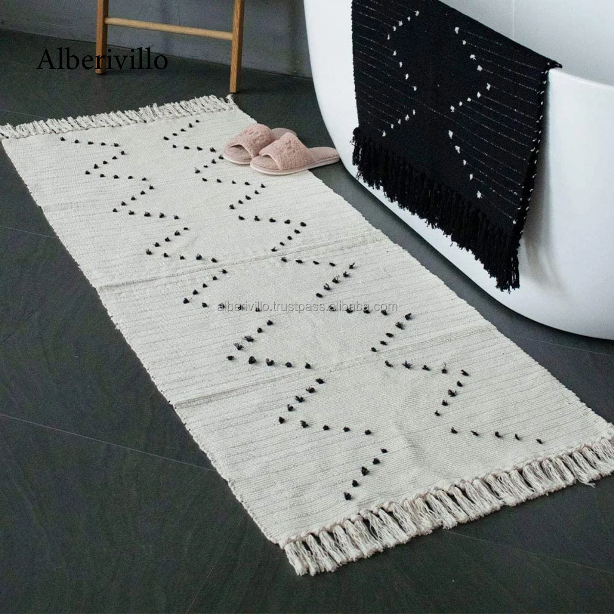 Дизайнерский ковер ручной работы для украшения вечеринки марокканский винтажный богемный тканый вышитый