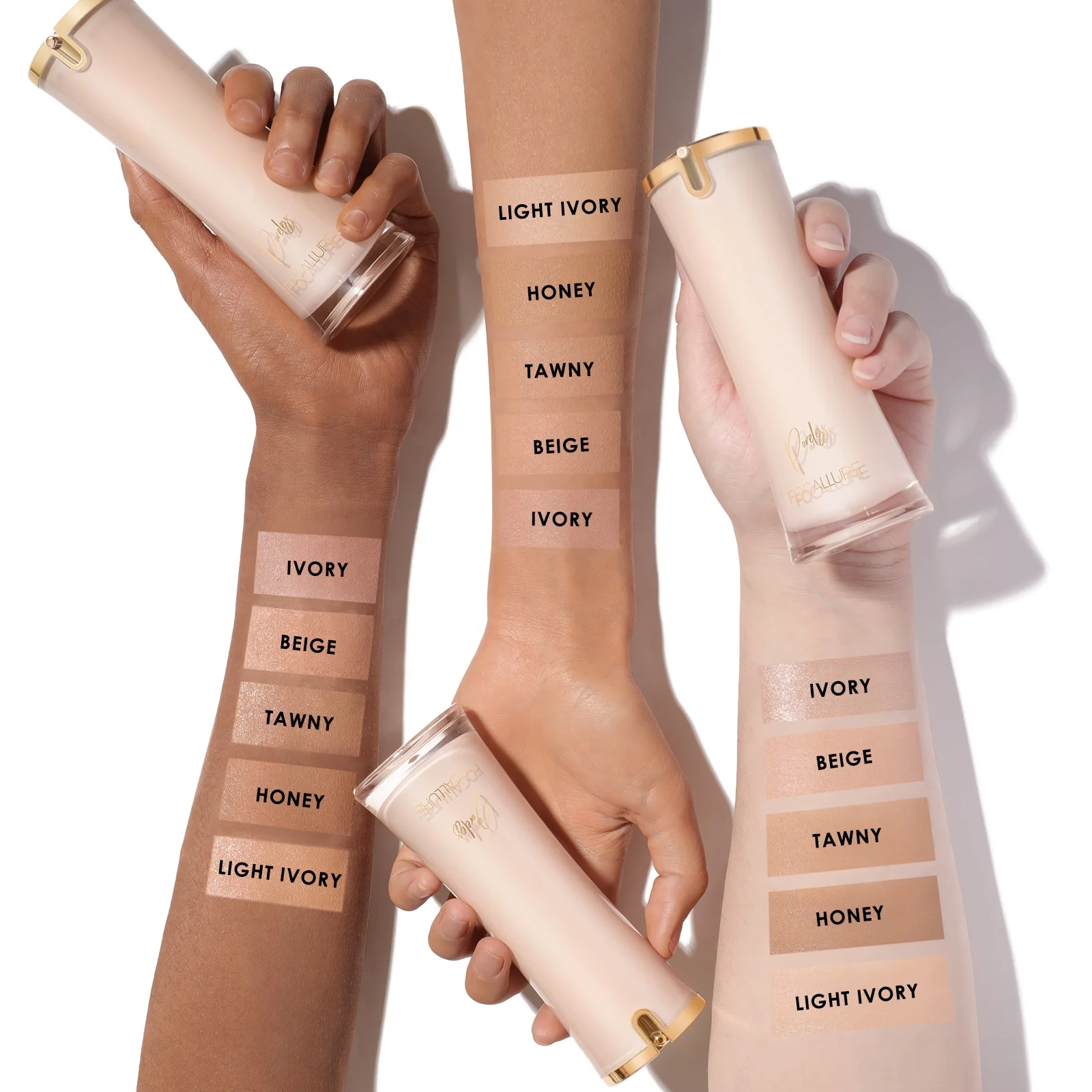 FOCALLURE FA205 high end foundation women face makeup Invisible pores sweat proof foundation