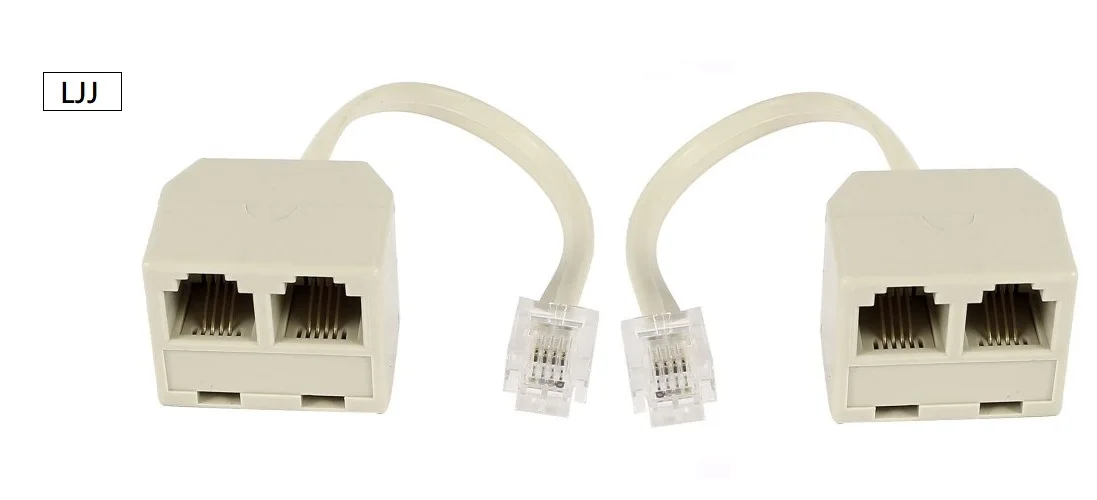 Headset Splitter RJ9 4P4C Male to 2 Female