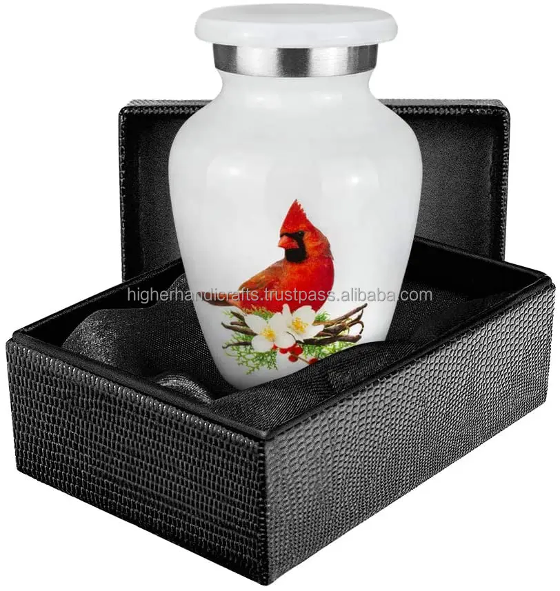 Metal Keepsake Cremation Urn Child Token Urns for Family Capacity 3 Cubic Inches Horse Print Wholesale Funeral Supplies