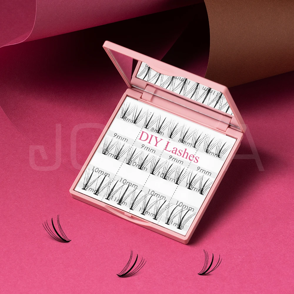 DIY Eyelash Segment Eyelash private label Mink DIY Eyelash extensions