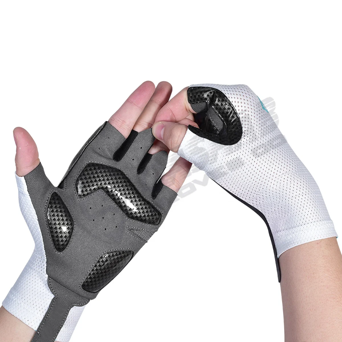 Нескользящие велосипедные перчатки с открытыми пальцами кожаные варежки силиконовой гелевой подкладкой для тренажерного зала фитнеса бега упражнений
