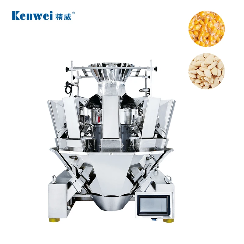 High Productivity Standard 14 Heads Multihead Weigher 1.6L Weighing Machine For 10-1500g Jelly Pet Food