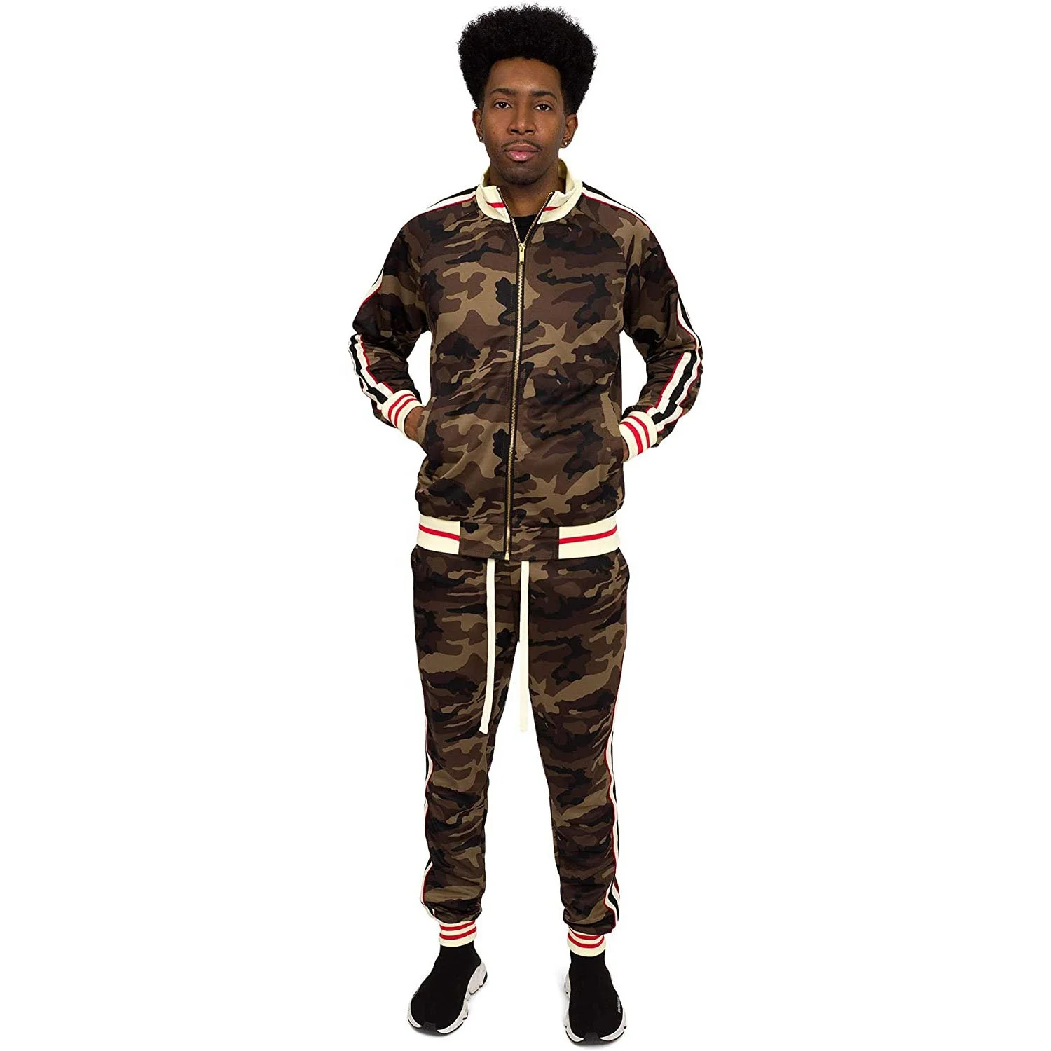 Men Custom Sublimation Soccer Uniforms Cheap Club Team Long Sleeve Football Training Tracksuits customize logo cheap prize