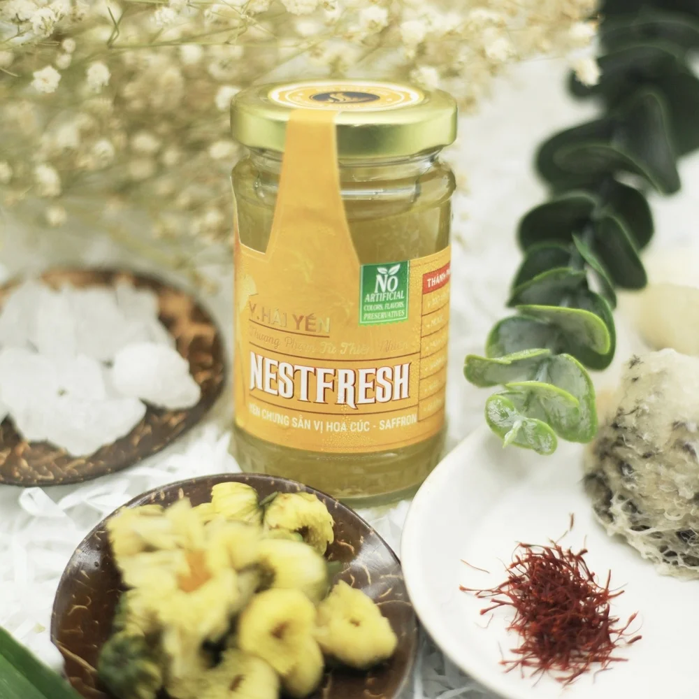 Птичье гнездо NESTFRESH, смешанное с ромашкой и шафраном, высокое качество