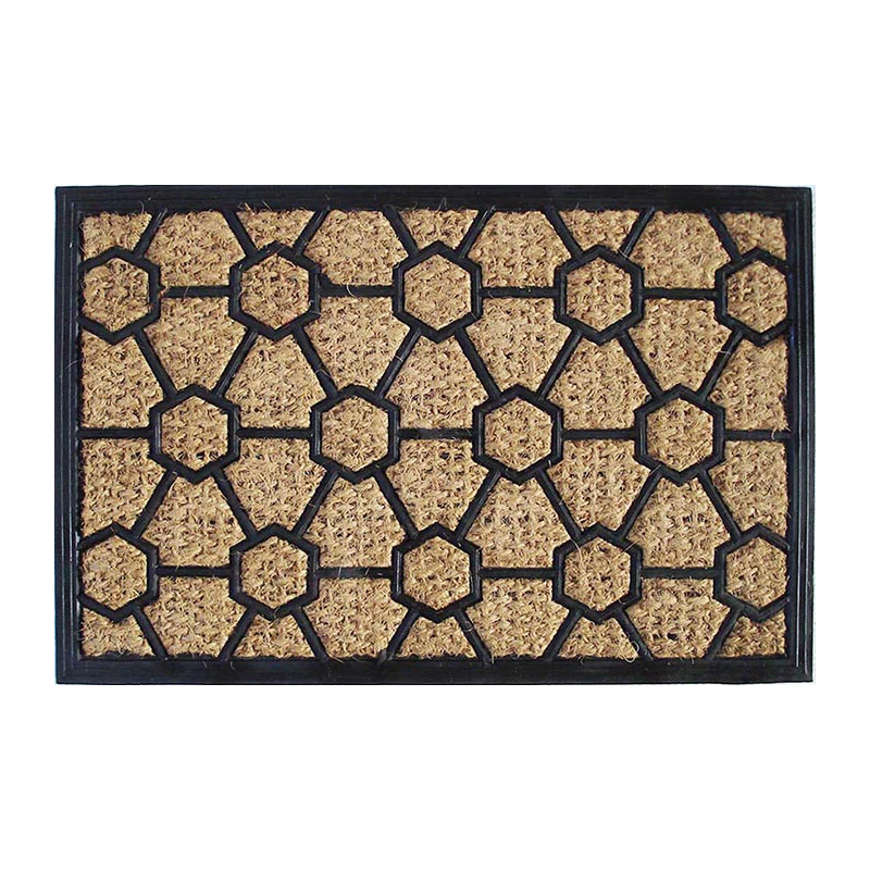 Top selling Rubber backed brush coir mats 45x60cm  New Design Non Slip Water Absorbent Door Mat available