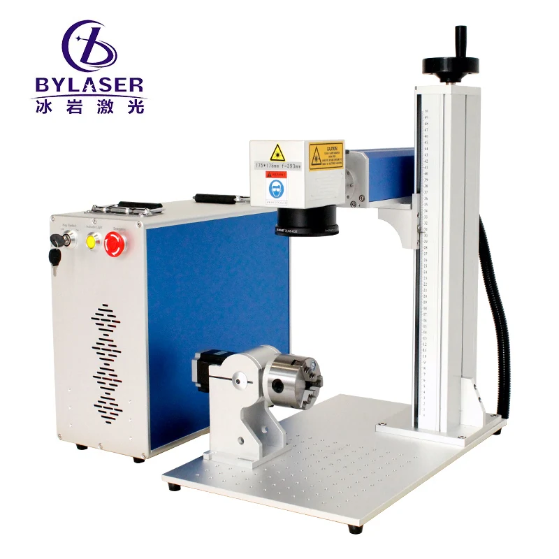 2024 High precision JPT 50W 3d engraving machine Fiber Laser Marking Machine for large format and irregular surface metal