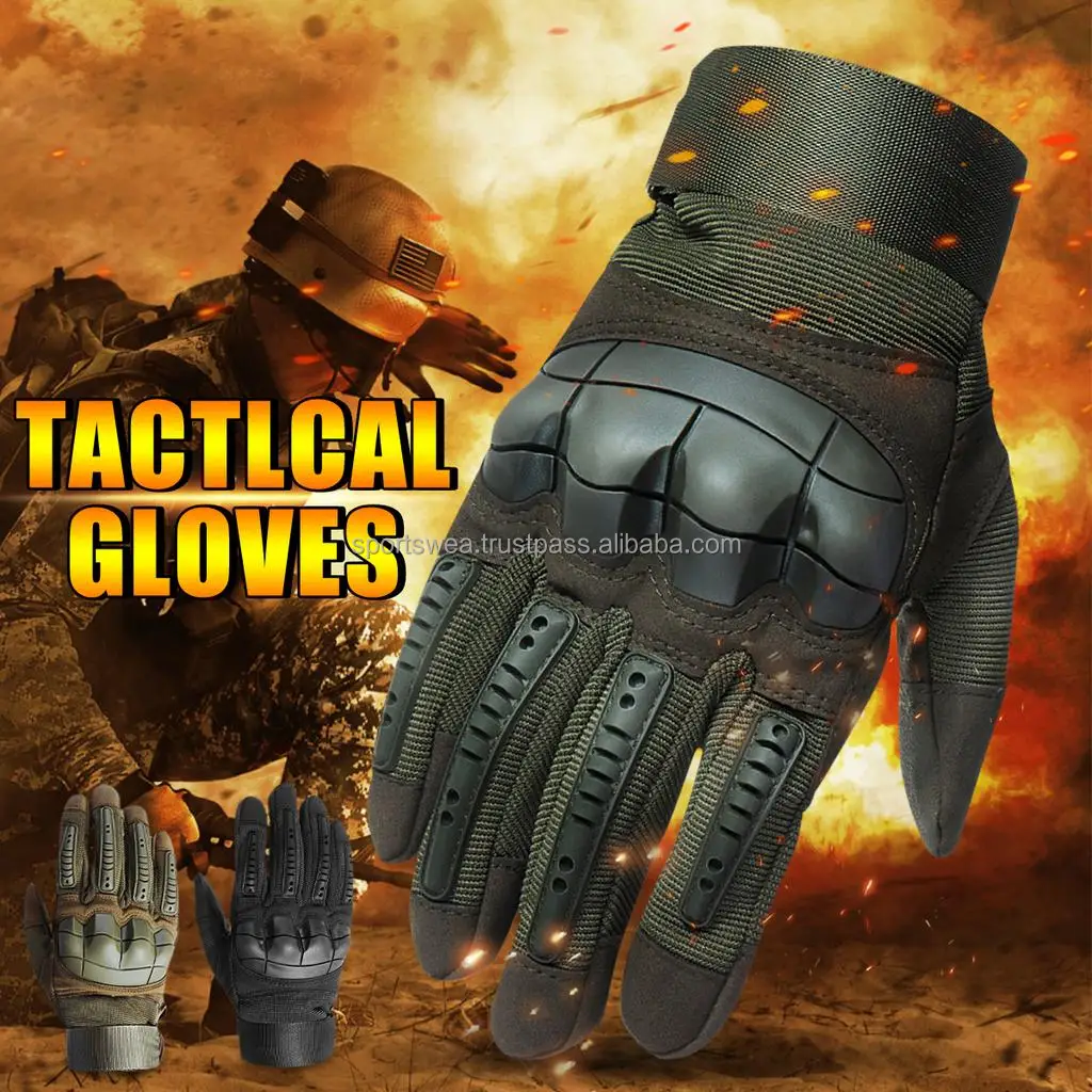 Тактические перчатки, военные резиновые перчатки с твердыми костяшками для сенсорных экранов, перчатки с закрытыми пальцами для велоспорта, страйкбола, пейнтбола, мотоцикла