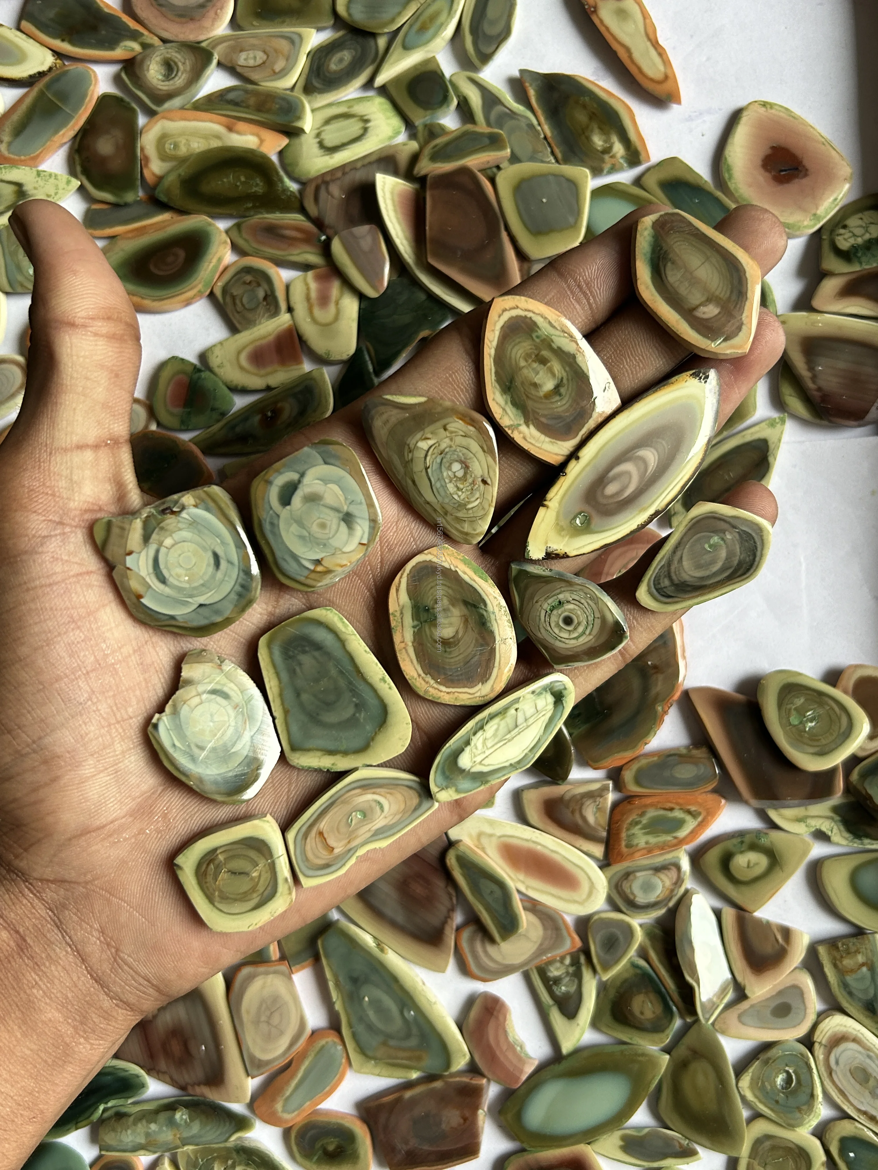 BEST SELLING Natural Imperial Jasper Slices Top Grade Quality Imperial Jasper Slice Loose Gemstone For Making Jewelry