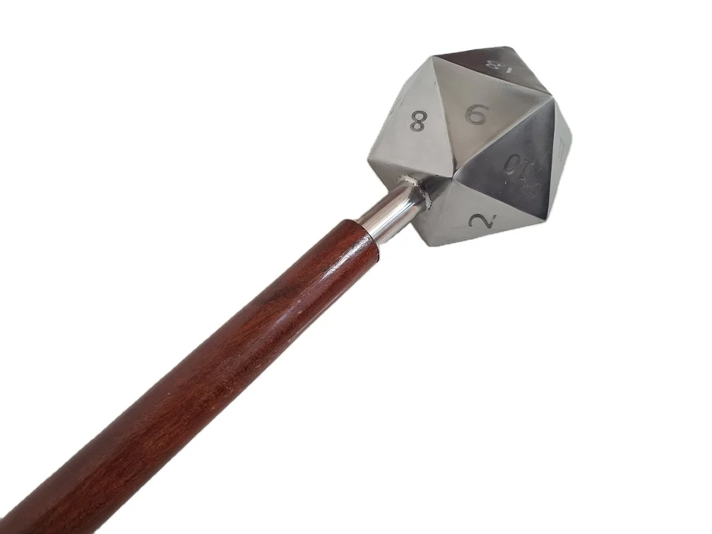 Stainless Steel 20 Dimensions Mace With Wooden Handle ( Old Age Style Mace) Vikings Style Mace