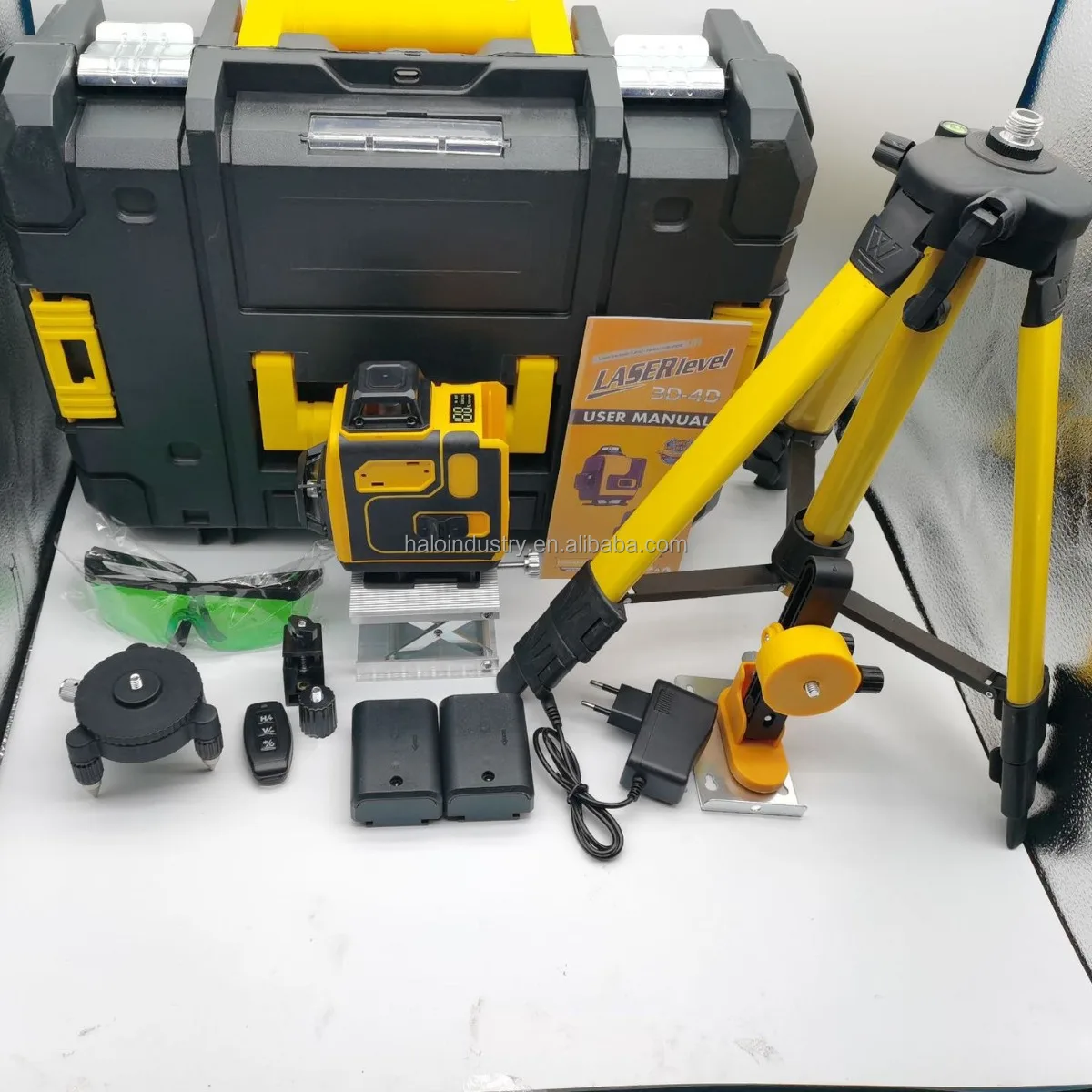 Mafufacture 360degree 4d 16 lines laser level 360 with low price Leveling green multi line laser level for wall and floor