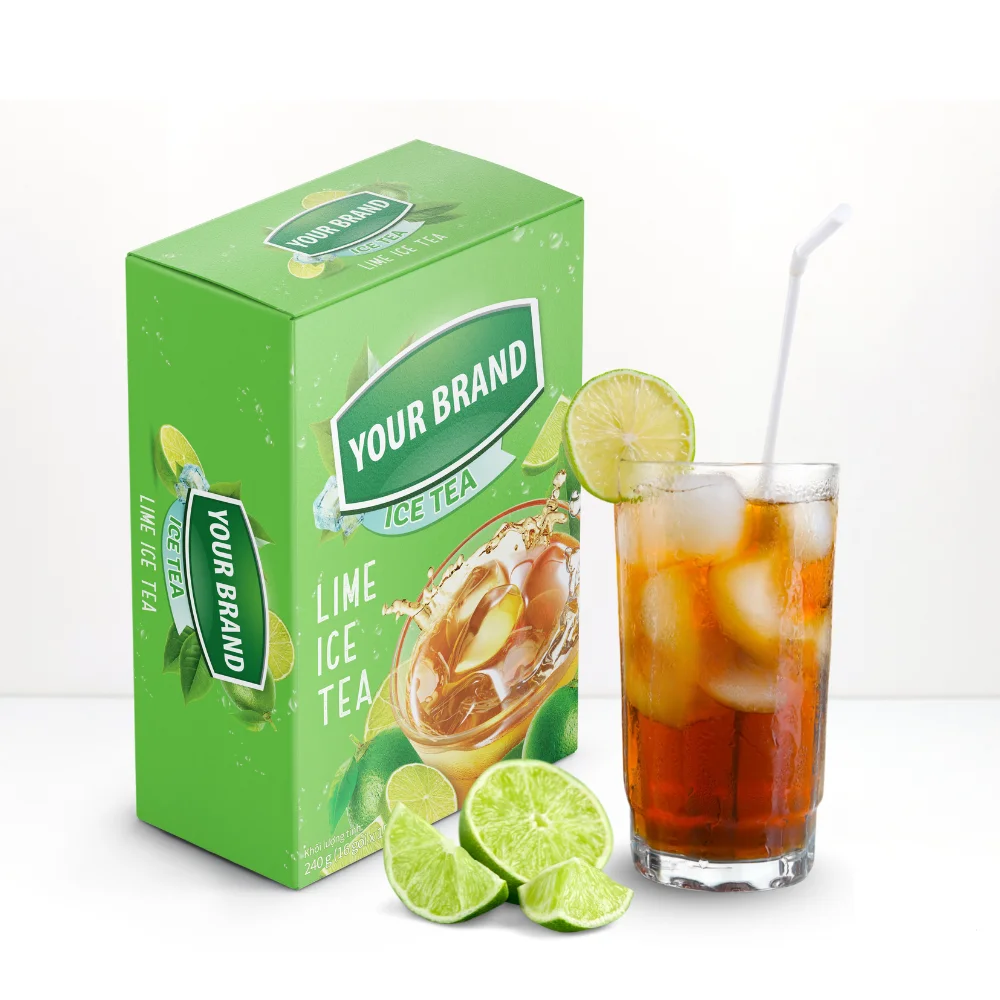 Direct Sales Instant Tea Drink Convenient Herbal Tea 400gr Tin Bag Custom Packaging