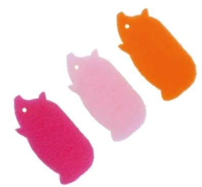 Made in Japan Kitchen Sponge Set of 3 Kitchen Cleaning Sponge, Sponge Scouring Pad, Sponge Scourer
