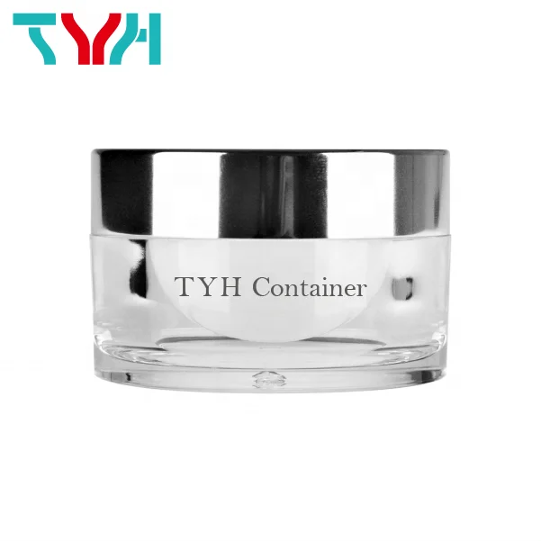 durable design jars  cream jar 50 ml in double wall with cosmetic