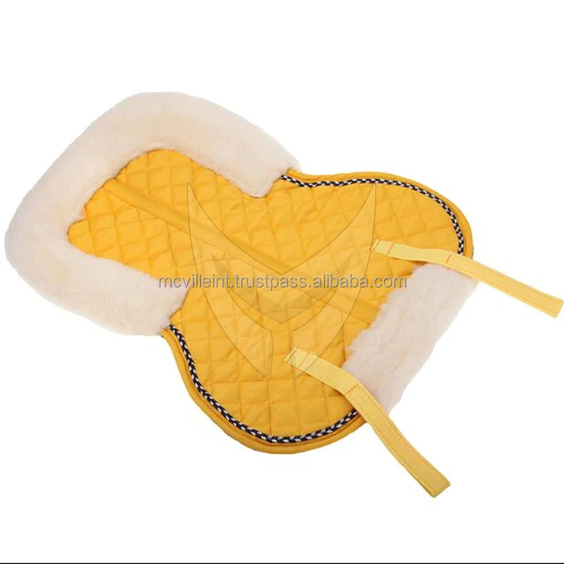 Мягкое шерстяное полуседло седло для верховой езды дешевое подкладки