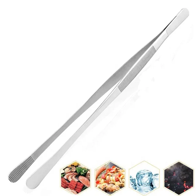 Stainless Steel Kitchen Utensils BBQ Tweezers Food Clip Kitchen Chef Tongs Customized Material 2023