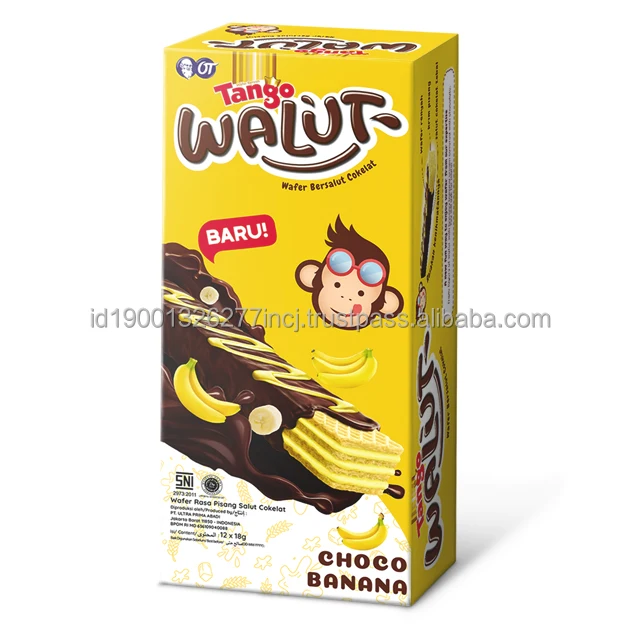 Tango Walut Choco Banana Biscuit Wafer BISCUITS Chocolate Flavour Rectangular Sandwich Wafer 2.47 Kg Nice Buiscuit CRISPY Normal