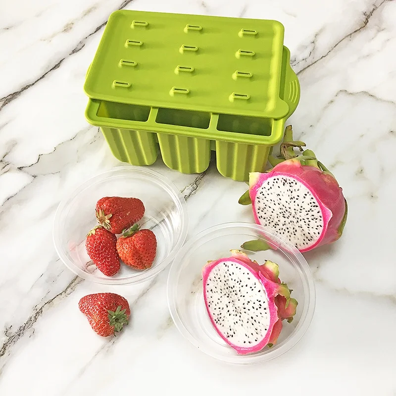 C9 Food Grade Bpa-free Silicone Ice Cubes Silicone Ice Popsicle Mold