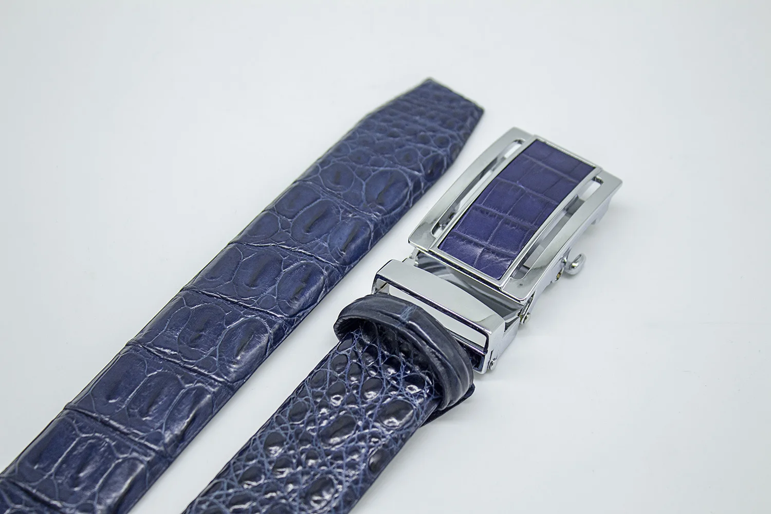 Wholesale Custom Logo Genuine Etoxic Croco Cowhide Leather Belt for Men Reversible Pin Buckle Western Automatic Style Pakistan
